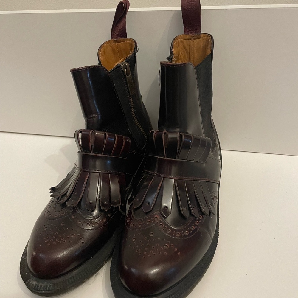 Dr. Martens Black and Brown Brogue Boots